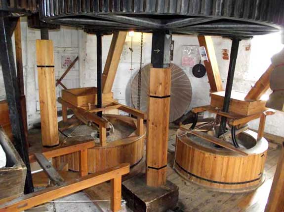 The inside of Heckington Windmill