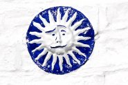Sun Fire Office mark on one of the houses in the village
