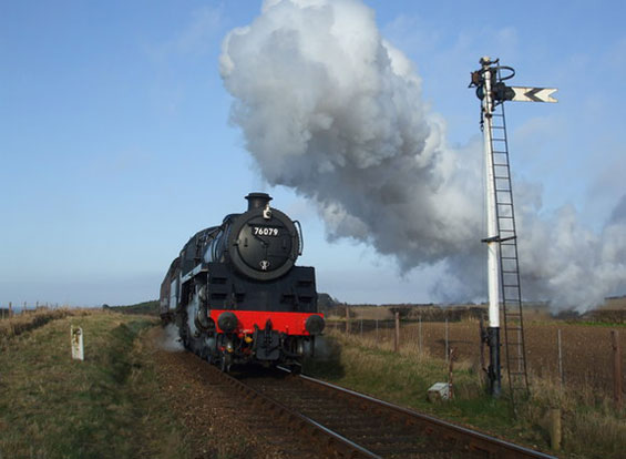 This steam engine would have been typical of the type that would have run on the M&GN through Eye.
