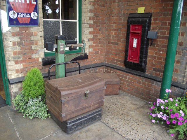 Luggage scales at Sheringham