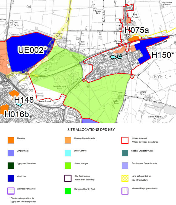 Original proposal (inc green wedge and Norwood)