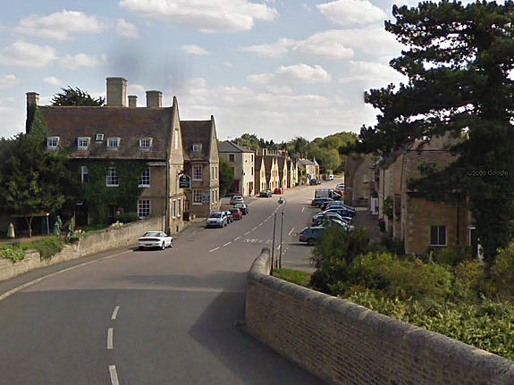 Wansford village and the Haycock Hotel