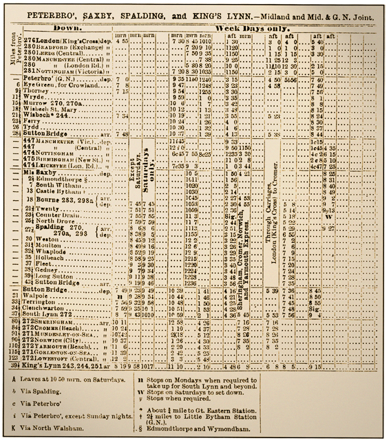 timetable