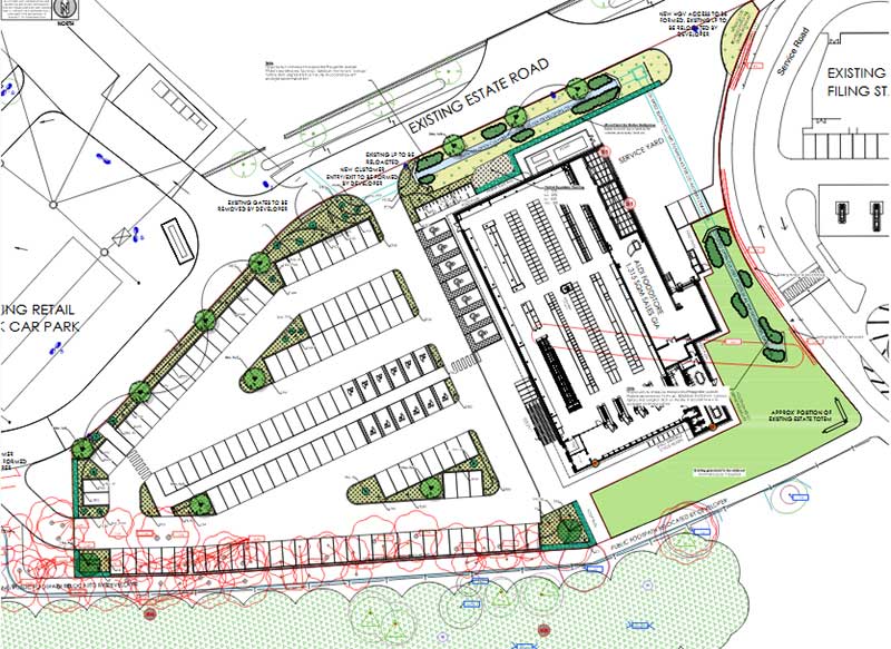 Plans for new Aldi at PE1 Retail Park